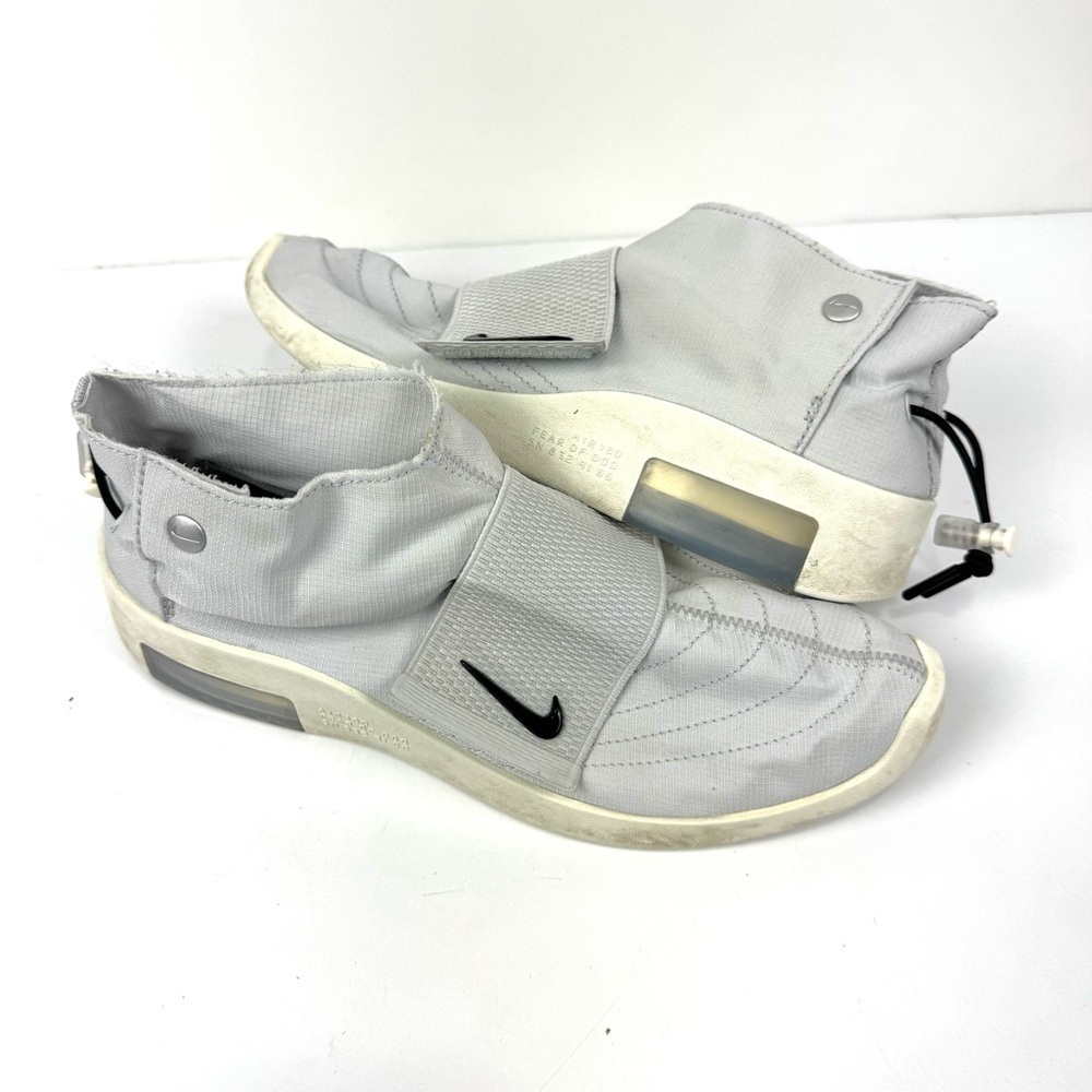 Nike Air Fear of God Moccasin "Pure Platinum" Grey Athletic Sneakers Men’s Sz 8
